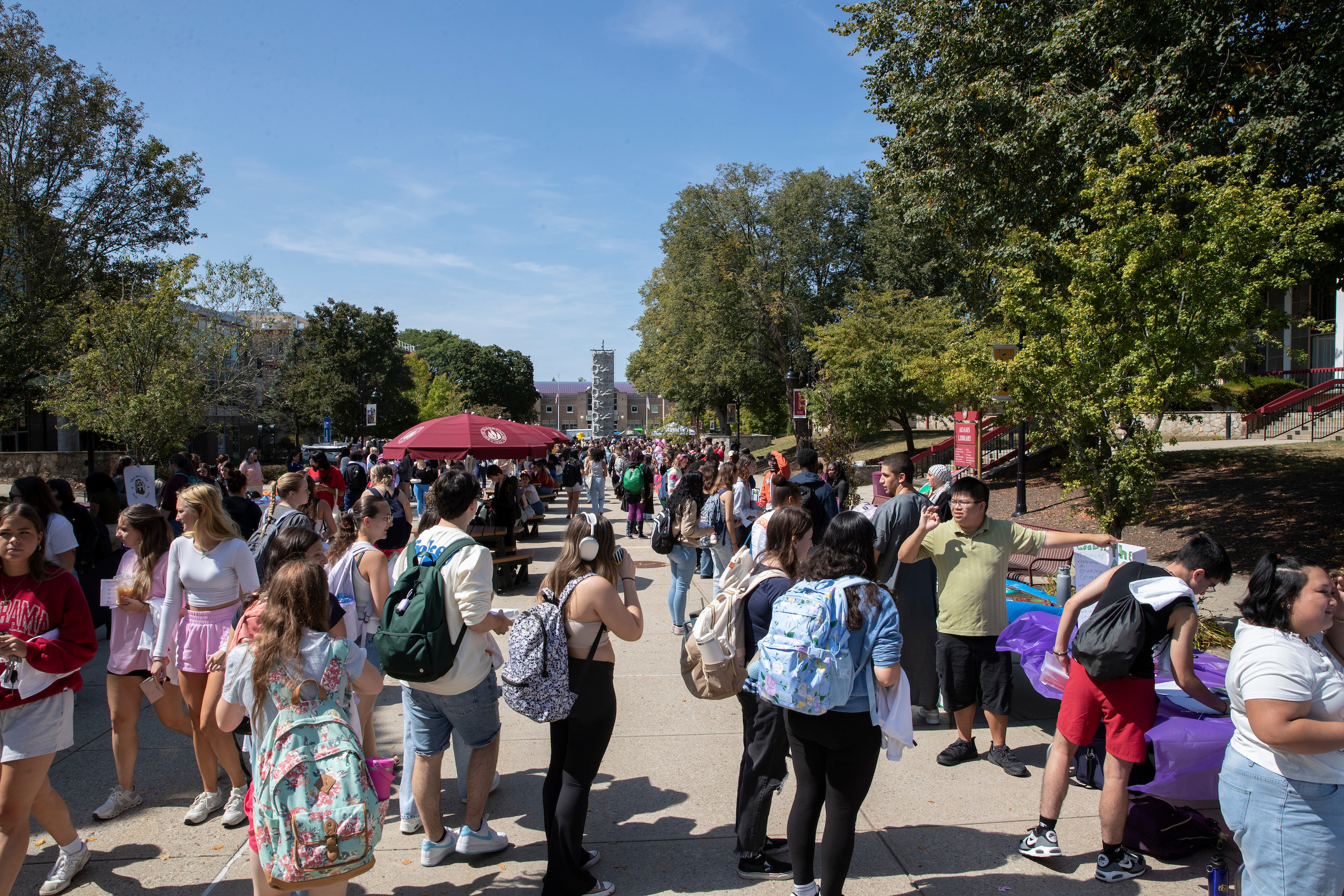 students at involvement fair